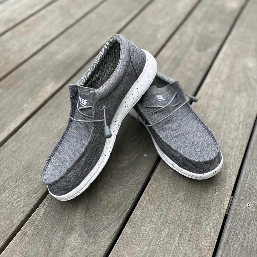 Reef Charcoal Slip-On Loafers